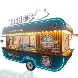 Custom Catering Mobile Bar Juice <b>BBQ</b> Food Trailer with Full Kitchen Equipment Fast Food Truck - Product Image 1