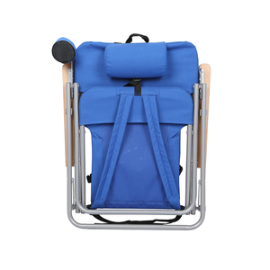 كراسي قابلة للطي خفيفة الوزن من الفولاذ للتخييم والشاطئ مع حامل أكواب - Product Image 5