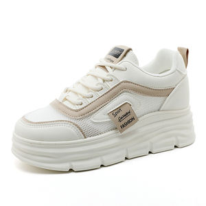 Baskets sportives grande taille LYKU pour femme, tige en PU, doublure en maille respirante, lacets, semelle intermédiaire antidérapante en PVC, vert émeraude, automne-printemps - Product Image 2