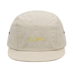 Venta al por mayor personalizable 5-Panel de ala plana gorra de camping correa elástica negro nueva temporada todos al aire libre aplicable Impresión de logotipo - Product Image 2