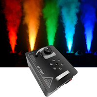 Machine à fumée de scène 1000W DMX 24 LED RGB pour événements et mariages avec télécommande, machine à fumée DJ, éclairage de scène, machine à brouillard avec télécommande