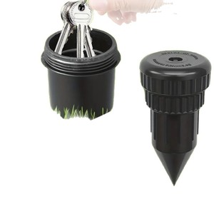 Key Concealer With Cover Simulated Sprinkler Head Key Storage Box Black Round Large Capacity Anti Loss Jewelry Storage - Product Image 5