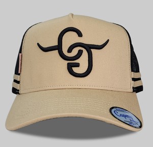 Casquette Trucker personnalisée 5 panneaux profilé haut avec deux bandes latérales en maille pour femme et homme, avec étiquette latérale brodée, casquettes Trucker Australie - Product Image 2