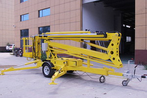 Nouvelle nacelle araignée électrique montée sur remorque, flèche télescopique, empattement 3050 mm, garde au sol 0,06 m, hauteur maximale 18 m, table 1350x830 - Product Image 6