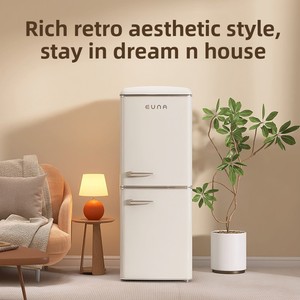 Younuo BCD-153SR Double Door Small Household Frost-Free 153L Capacity Antibacterial Light Fashionable <b>Refrigerator</b> Frost-free Re - Product Image 2
