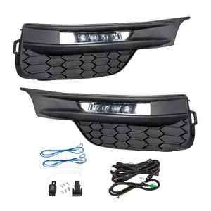 Luces antiniebla LED para parachoques delantero con cableado L + <span class=keywords><strong>R</strong></span> para Honda Accord 2016 2017 - Product Image 3