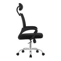 Chaise de bureau ergonomique en maille avec accoudoirs fixes pour personnes en surpoids, cadre noir et blanc, inclinaison et levage électriques, design moderne
