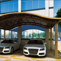 Auvent de voiture en aluminium de qualité supérieure pour villa, patio, balcon, terrasse, résistant aux intempéries