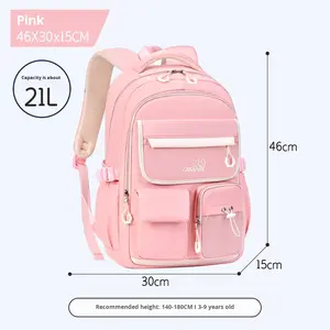 Nouveau sac à dos pour élèves du primaire et du collège, en tissu Oxford, mignon et léger, grande capacité, pour une utilisation quotidienne - Product Image 6