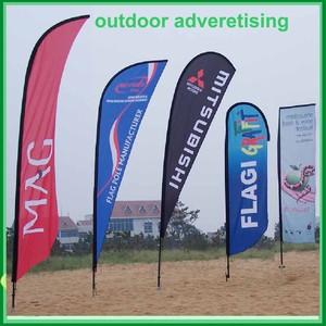 Tùy chỉnh logo & hình dạng thiết kế khuyến mại bãi biển Cờ biểu ngữ vải cờ quảng cáo - Product Image 2