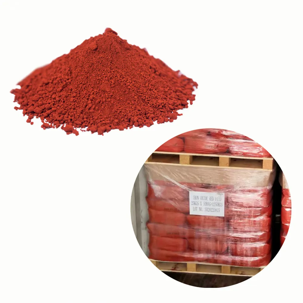 Gran oferta, pigmento colorante de cemento, pigmentos de tinte de hormigón, pigmento rojo de óxido de hierro 130