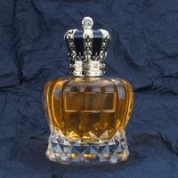 Bouteille de Parfum en Verre Ronde Personnalisée Style Rétro 50ml 100ml avec Capuchon en Alliage de Zinc, Surface Polie et Emballage Boîte pour Sérum de Soin