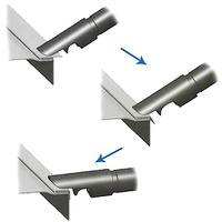TY82846 Marteau pneumatique Pittsburgh Lock pour conduits CVC et tôles, outil de déformage pour assemblages de conduits de 16 Ga. (1,4 mm) |   Outils Tarboya