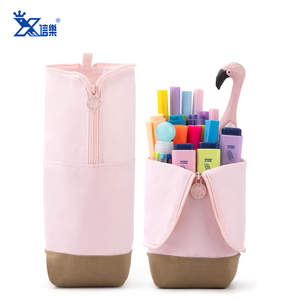 Design speciale logo personalizzato grande capacità penna forniture cancelleria borse porta cerniera in piedi <span class=keywords><strong>astuccio</strong></span> fantasia per bambini - Product Image 5