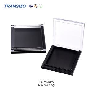 Boîtier vide pour fard à joues, emballage compact pour poudre pressée, étui carré vide pour fard à paupières individuel - Product Image 4