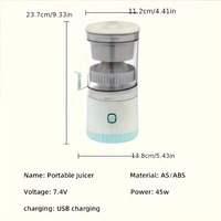 Petite machine à jus sans fil Extracteur de jus d'orange Fruit Juicer Extractor Portable Electric Fresh Juice Citrus Juicer Machine