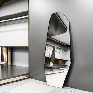 <span class=keywords><strong>Espejo</strong></span> asimétrico de <span class=keywords><strong>cuerpo</strong></span> completo <span class=keywords><strong>Espejo</strong></span> irregular de pie decorativo sin marco nórdico de alta calidad con borde <span class=keywords><strong>biselado</strong></span> - Product Image 3