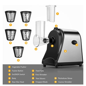 Appareil électroménager pour la préparation de salades, <span class=keywords><strong>hachoir</strong></span> à légumes en acier inoxydable 500W, trancheuse à légumes, <span class=keywords><strong>hachoir</strong></span> à <span class=keywords><strong>carottes</strong></span> - Product Image 6