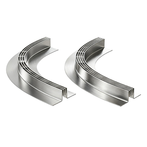 Gouttière <span class=keywords><strong>de</strong></span> <span class=keywords><strong>sol</strong></span> en acier inoxydable linéaire incurvée personnalisée, résistante, antirouille, pour usage commercial et résidentiel - Product Image 6