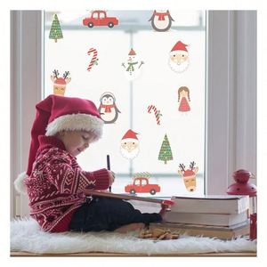 Autocollant de fenêtre de Noël, décoration animale hivernale pour les vitrines de maisons et de magasins festifs, cadeaux promotionnels - Product Image 3
