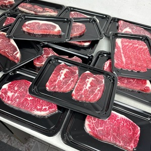 Biểu Tượng Tùy Chỉnh Màu Đen <span class=keywords><strong>Sushi</strong></span> Dùng Một Lần Khay Thức Ăn Với Nắp Rõ Ràng Thực Phẩm Cấp Nhựa Takeaway Hộp Có Thể Niêm Phong - Product Image 4