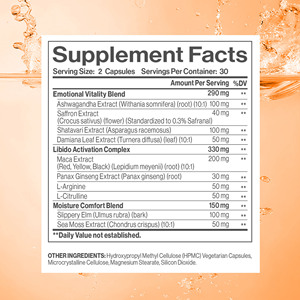 Capsules d'hydratation vaginale sous marque privée – Soutien à l'hydratation et au pH vaginal, équilibre hormonal – Contient de l'extrait de Maca - Product Image 3