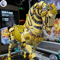 Escultura de Animales Gigantes de Fibra de Vidrio Personalizada para Exteriores, Estatua de Dibujos Animados Festiva, Resistente al Agua y a los Rayos UV, para Centros Comerciales y Eventos Festivos