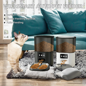 Distributeur automatique de nourriture pour animaux de compagnie, WiFi, rechargeable, écologique, en acier inoxydable, étanche, ultra silencieux, design personnalisable - Product Image 2