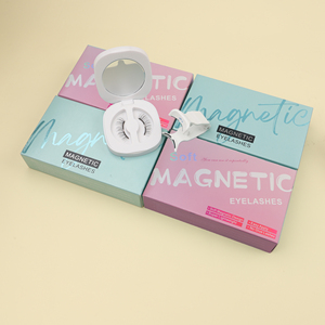 Faux <span class=keywords><strong>cils</strong></span> magnétiques moelleux en gros, emballage personnalisé, couleur personnalisée - Product Image 5