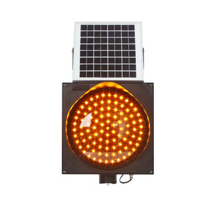 Luz de Advertencia LED Amarilla Intermitente para Carreteras, Alimentada por Energía Solar, Marca Chuang An Yue, Versión Delgada de 300 mm, 4W, 12V, para Uso en Intersecciones - Product Image 2