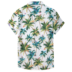 Camicie da uomo con stampa Hawaii con bottoni a manica corta <span class=keywords><strong>mare</strong></span> <span class=keywords><strong>mare</strong></span> spiaggia T Shirt poliestere Quick Dry PDF 50 + ragazzi Custom ODM OEM - Product Image 3