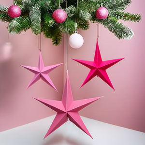Colorful Art Paper Handmade 40cm Stars for Indoor Party Decorations Festive Hanging <b>Ornaments</b> Christmas <b>Easter</b> Thanksgiving - Product Image 1