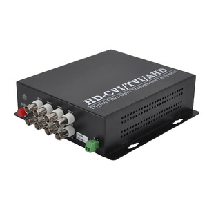 1080P 8CH HD CVI TVI AHD sợi máy phát quang và máy thu thụ thể <span class=keywords><strong>video</strong></span> chuyển đổi quang 8 kênh BNC kết nối - Product Image 3