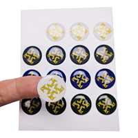 Individuelle Wasserdichte Logo-Klebeetiketten Werbe-PVC- und Kristallharz-Domaufkleber Bedruckte Anpassbare Design-Etiketten