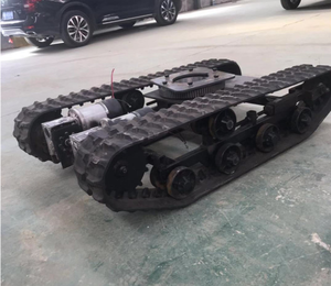 Мини беспроводной электрический мотор с дистанционным управлением гусеничная резиновая гусеничная платформа ходовой части - Product Image 3