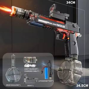 Yeni özel Automatische elektritriwasserpichildren LED ışık Up yüksek güç elektrikli sızdırmaz çakmak su tabancası çocuklar için - Product Image 6