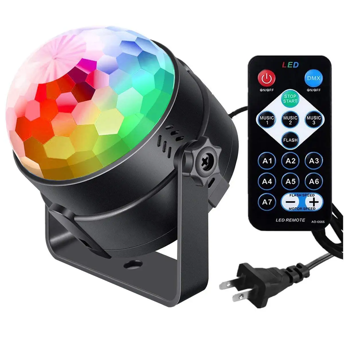 LED Voice-controlled rotating colored lights KTVPrivate room bar party disco stage voice control flash laser laser light