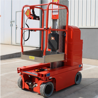 Plateforme élévatrice verticale autopropulsée télescopique Xutai 7m 8m pour travaux de construction de murs extérieurs et de finitions intérieures