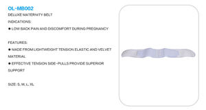 OL-MB002 डीलक्स सांस लेने योग्य गर्भावस्था पेट मातृत्व बेल्ट - Product Image 5