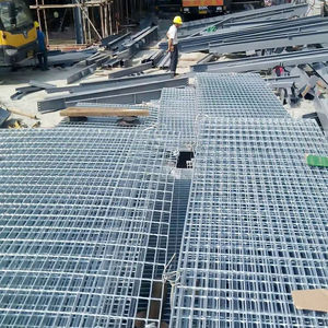 Açık çelik taban savı geçit örgü galvanizli paslanmaz çelik <span class=keywords><strong>Anti</strong></span> kayma korozyona dayanıklı Metal yapı malzemeleri - Product Image 6