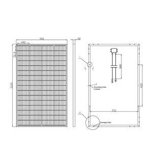 Direct Factory <b>Sales</b> 18V 64Cells Photovoltaic <b>Solar</b> Mono 180W 190W OEM Power with Glass Front Cover Home <b>Solar</b> Projects - Product Image 3