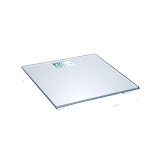 होटल बाथरूम के लिए सर्वश्रेष्ठ टिकाऊ चांदी डिजिटल मानव वजन 180 किलो बैटरी से चलने वाले टेम्पर्ड ग्लास - Product Image 3