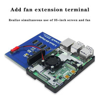 Pantalla táctil de resistencia de 3,5 pulgadas para Raspberry Pi 4B 3B + 3B Zero 2W Zero W Placas DE DESARROLLO universales 3,5 "Raspberry Pi LCD