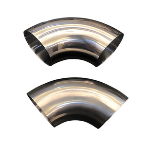 1.5英寸<span class=keywords><strong>2</strong></span>英寸304 316不锈钢卫生配件，90度无缝焊接弯头定制加工 - Product Image 5