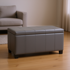Banc ottoman de rangement Db en cuir PU, design moderne, convertible, pour entrée, salon, mobilier de maison - Product Image 2