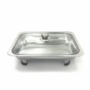 Hot sale commercial stainless steel service dish buffet food warm plate restaurant chafing dish food plate