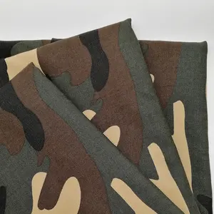 Usine fournisseur 100% coton camouflage imprimé sergé vêtements tissu en gros