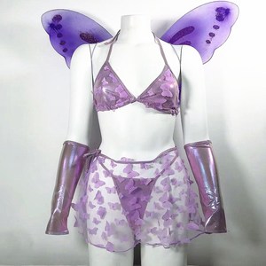 Lencería Sexy 2026, Conjunto <span class=keywords><strong>de</strong></span> 5 Piezas con Transparencias y Diseño <span class=keywords><strong>de</strong></span> Mariposa, Seducción Sensual - Product Image 5