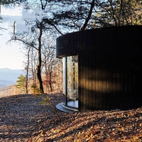 Maison de villa meublée arrondie à structure en acier préfabriquée Creative Hot Design