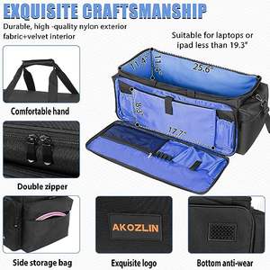 Bolsa Organizadora de Cables Electrónicos de Muestra Gratuita - Bolsa de Almacenamiento de Accesorios Digitales Electrónicos de Doble Capa Portátil para Viajes - Product Image 2